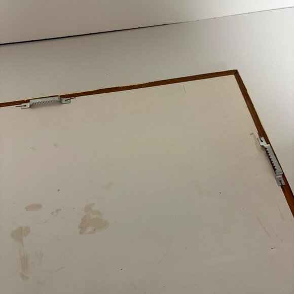 Mosaic Yellow Mirror Handcrafted Floral Tile Frame Shabby Chic Wall Decor VTG - Picture 7 of 8